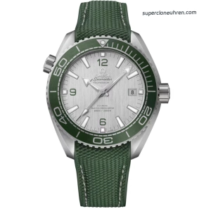 Premium Replica Uhr Omega Seamaster Planet Ocean 215.32.44.21.06.001 grün-graues Zifferblatt 43,5 mm