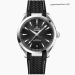 Premium Replica Uhr Omega Seamaster Aqua Terra 220.12.41.21.01.001 schwarzes Teak-Zifferblatt mit Kautschukband 41 mm
