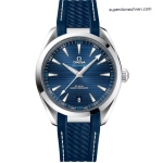 Premium Replica Uhr Omega Seamaster Aqua Terra 220.12.41.21.03.001 blaues Zifferblatt mit Kautschukband 41mm