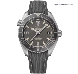 Premium Replica Uhr Omega Seamaster Planet Ocean 215.32.44.21.01.002 graues Zifferblatt 43,5 mm