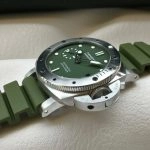 Premium Replica Uhr Panerai Submersible PAM01055 mit grünem Zifferblatt 42mm