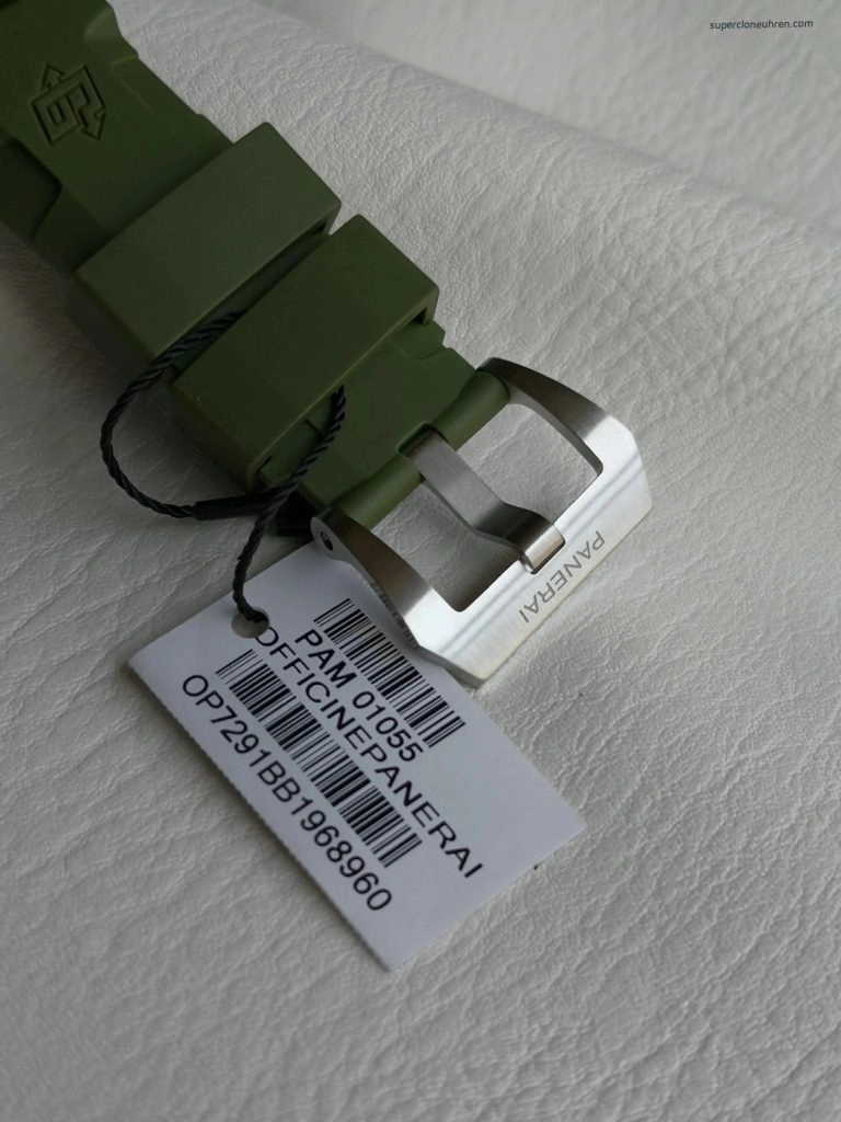 Premium Replica Uhr Panerai Submersible PAM01055 mit grünem Zifferblatt 42mm