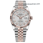 Premium Replica Uhr Rolex Datejust m126231-0039 Bicolor Roségold mit Diamantindizes 36mm