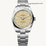 Premium Replica Uhr Rolex Oyster Perpetual 41 m134300-0007 in Sandbeige 41 mm