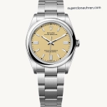 Premium Replica Uhr Rolex Oyster Perpetual M126000-0012 Champagner-Zifferblatt Edelstahlband 36 mm