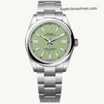 Premium Replica Uhr Rolex Oyster Perpetual 41 M134300-0006 mit grünem Zifferblatt 41mm