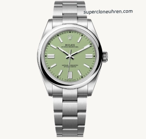 Premium Replica Uhr Rolex Oyster Perpetual 41 M134300-0006 mit grünem Zifferblatt 41mm