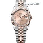 Super Clone Rolex Datejust 126231-0027 Roségold Champagner 36mm