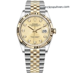 Premium Replica Uhr Rolex Datejust 126233-0045 Bicolor mit Diamantindizes 36mm