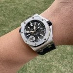 Super Clone Audemars Piguet Royal Oak Offshore 15703 aus gebürstetem Edelstahl 42 mm