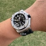 Super Clone Audemars Piguet Royal Oak Offshore 15703 aus gebürstetem Edelstahl 42 mm