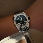 Super Clone Audemars Piguet Royal Oak Offshore 15703 aus gebürstetem Edelstahl 42 mm