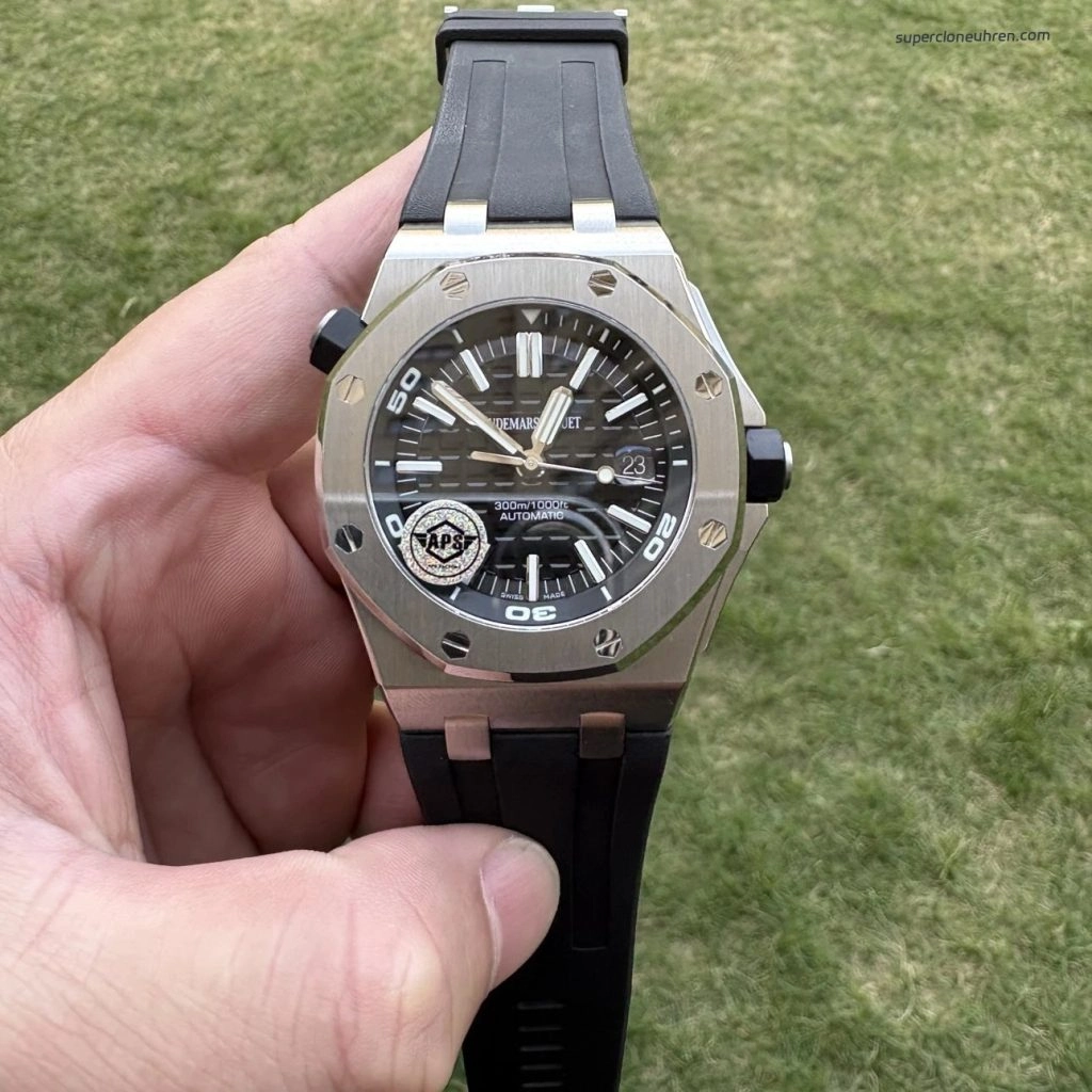 Super Clone Audemars Piguet Royal Oak Offshore 15703 aus gebürstetem Edelstahl 42 mm