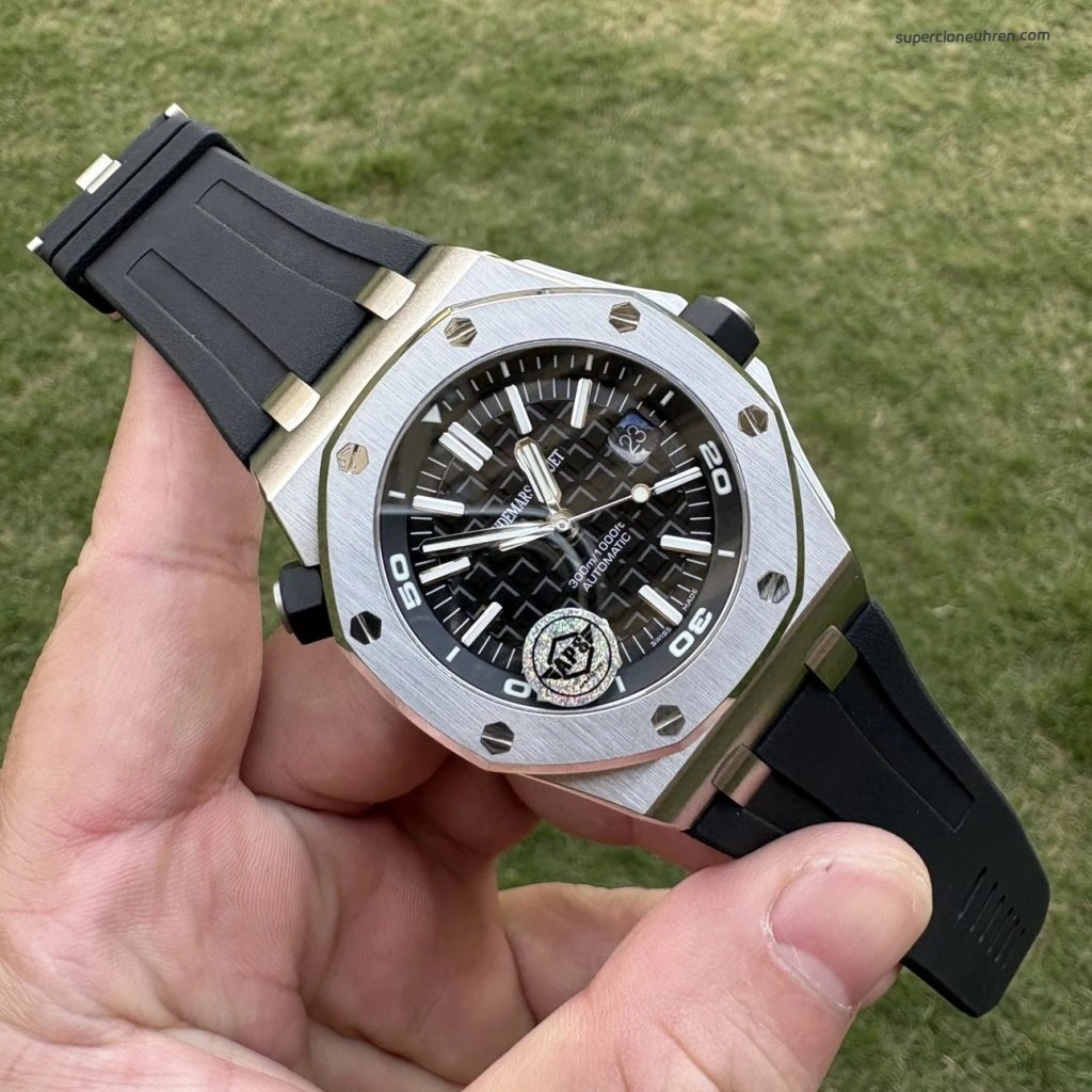 Super Clone Audemars Piguet Royal Oak Offshore 15703 aus gebürstetem Edelstahl 42 mm