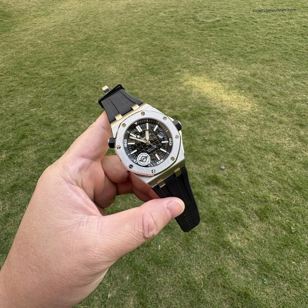 Super Clone Audemars Piguet Royal Oak Offshore 15703 aus gebürstetem Edelstahl 42 mm