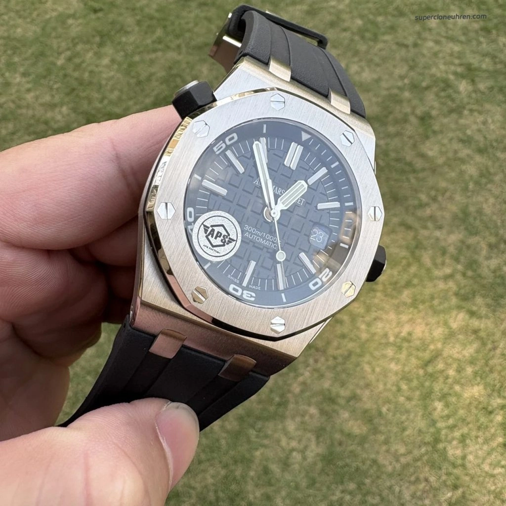Super Clone Audemars Piguet Royal Oak Offshore 15703 aus gebürstetem Edelstahl 42 mm