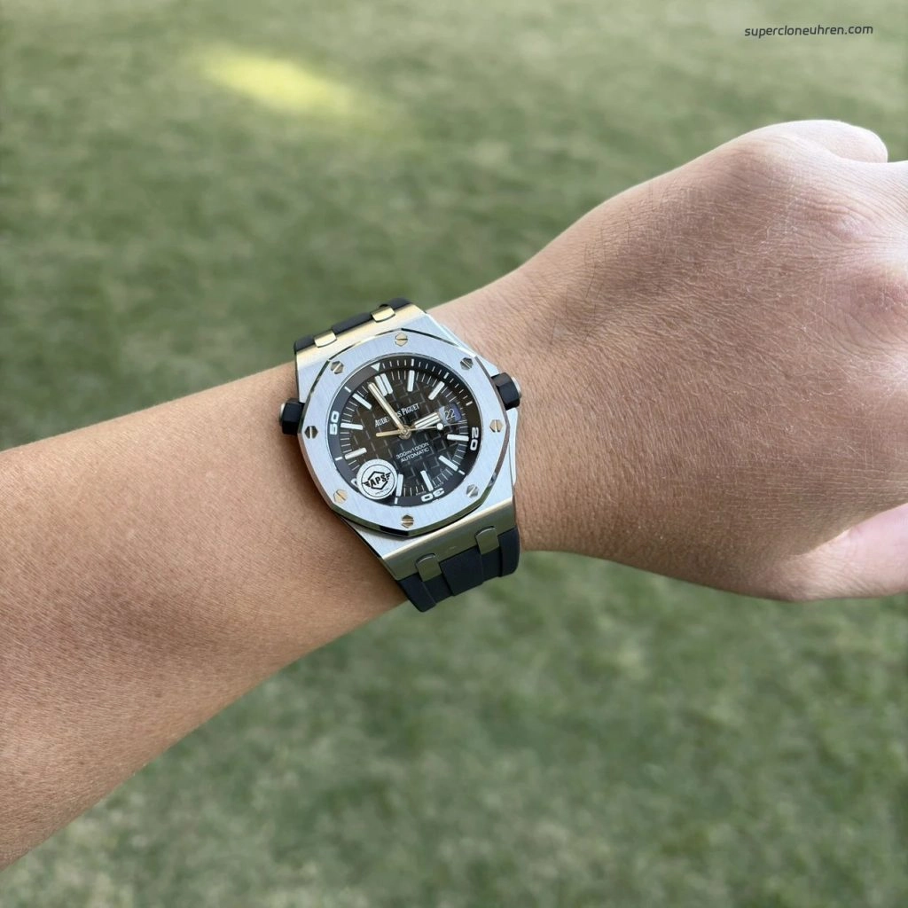 1:1 Super Clone Uhr Audemars Piguet Royal Oak Offshore 15710ST.OO.A002CA.01 Edelstahl mit Saphirglasboden 42mm