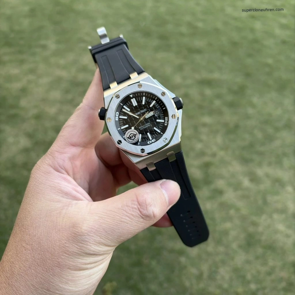 1:1 Super Clone Uhr Audemars Piguet Royal Oak Offshore 15710ST.OO.A002CA.01 Edelstahl mit Saphirglasboden 42mm