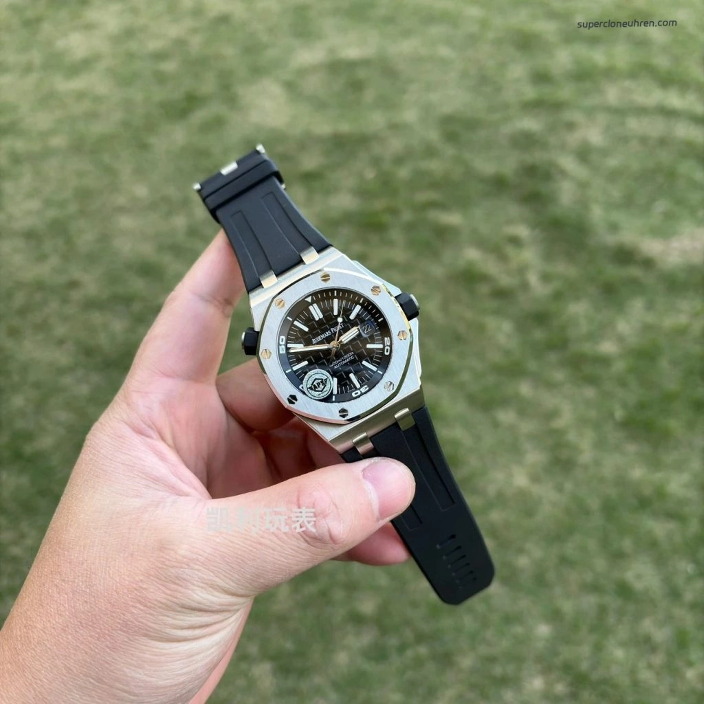 1:1 Super Clone Uhr Audemars Piguet Royal Oak Offshore 15710ST.OO.A002CA.01 Edelstahl mit Saphirglasboden 42mm