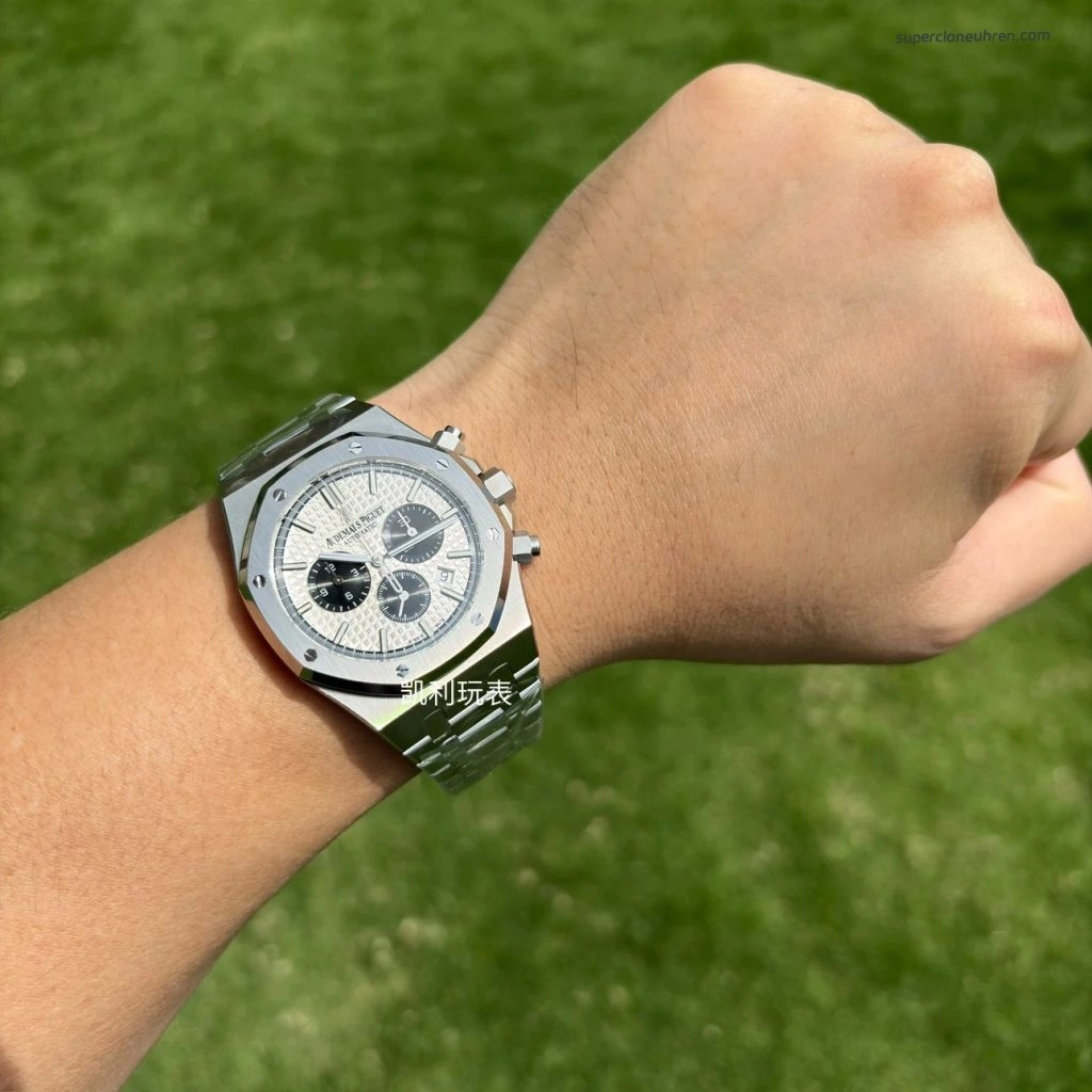 Super Clone Audemars Piguet Royal Oak 26331ST.OO.1220ST.03 Panda-Zifferblatt Edelstahl 41mm