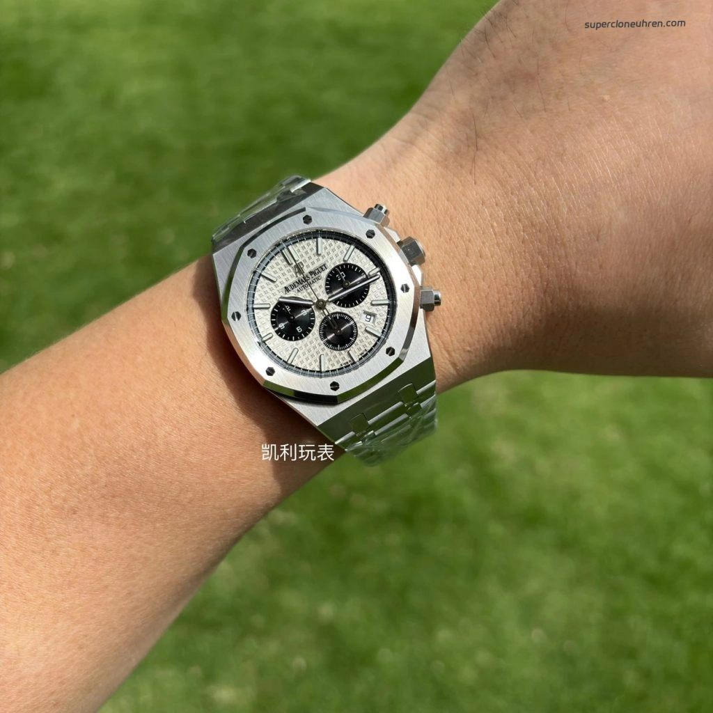 Super Clone Audemars Piguet Royal Oak 26331ST.OO.1220ST.03 Panda-Zifferblatt Edelstahl 41mm