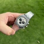 Super Clone Audemars Piguet Royal Oak 26331ST.OO.1220ST.03 Panda-Zifferblatt Edelstahl 41mm