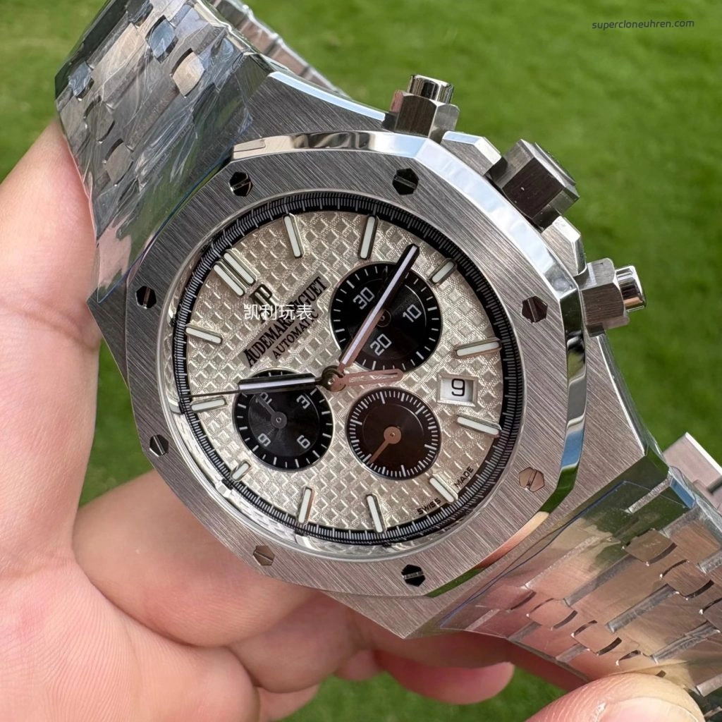 Super Clone Audemars Piguet Royal Oak 26331ST.OO.1220ST.03 Panda-Zifferblatt Edelstahl 41mm