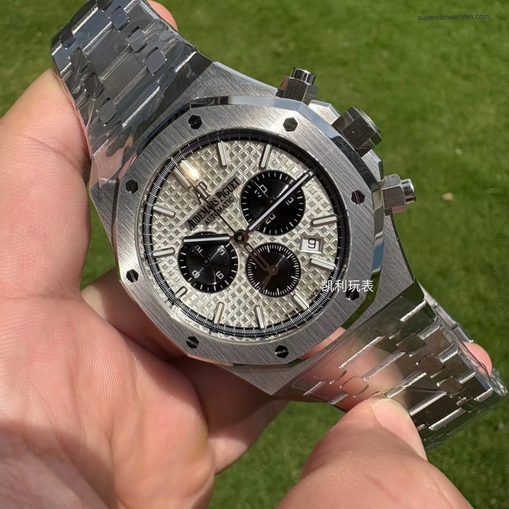 Super Clone Audemars Piguet Royal Oak 26331ST.OO.1220ST.03 Panda-Zifferblatt Edelstahl 41mm