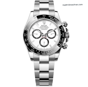 1:1 Super Clone Uhr Rolex Daytona 126500LN-0001 Panda-Zifferblatt Edelstahl 40mm