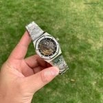 Super Clone Audemars Piguet Royal Oak 15407ST Skelettzifferblatt Edelstahlband 41 mm