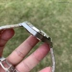 1:1 Super Clone Uhr Audemars Piguet Royal Oak 15400ST.OO.1220ST.03 blaues Zifferblatt aus gebürstetem Edelstahl 41mm