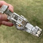 1:1 Super Clone Uhr Audemars Piguet Royal Oak 15400ST.OO.1220ST.03 blaues Zifferblatt aus gebürstetem Edelstahl 41mm