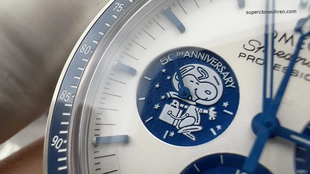 Premium Replica Uhr Omega Speedmaster 310.32.42.50.02.001 blau-weißes Zifferblatt 42mm