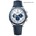 Premium Replica Uhr Omega Speedmaster 310.32.42.50.02.001 blau-weißes Zifferblatt 42mm