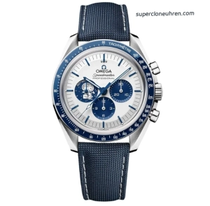 Premium Replica Uhr Omega Speedmaster 310.32.42.50.02.001 blau-weißes Zifferblatt 42mm