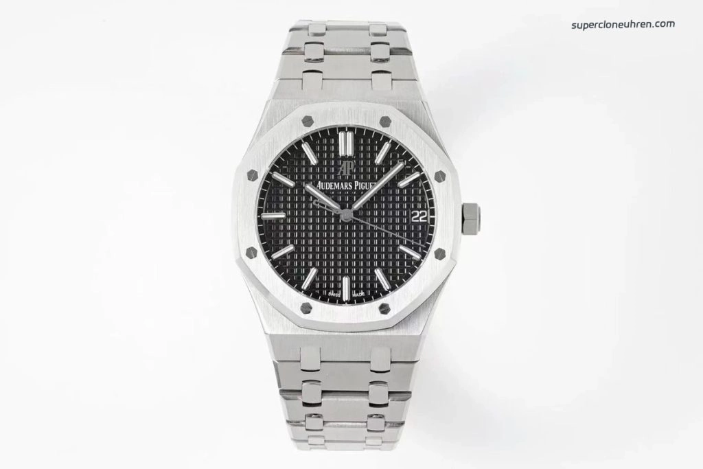 Premium Replica Uhr Audemars Piguet Royal Oak 15500ST.OO.1220ST.03 schwarzes Zifferblatt Edelstahl 41mm