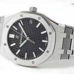Premium Replica Uhr Audemars Piguet Royal Oak 15500ST.OO.1220ST.03 schwarzes Zifferblatt Edelstahl 41mm
