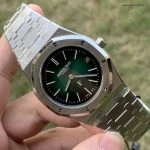 1:1 Super Clone Uhr Audemars Piguet Royal Oak 16202PT Aurora-Grün 39 mm