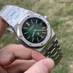 1:1 Super Clone Uhr Audemars Piguet Royal Oak 16202PT Aurora-Grün 39 mm