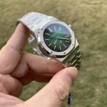 1:1 Super Clone Uhr Audemars Piguet Royal Oak 16202PT Aurora-Grün 39 mm