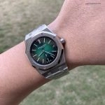 1:1 Super Clone Uhr Audemars Piguet Royal Oak 16202PT Aurora-Grün 39 mm