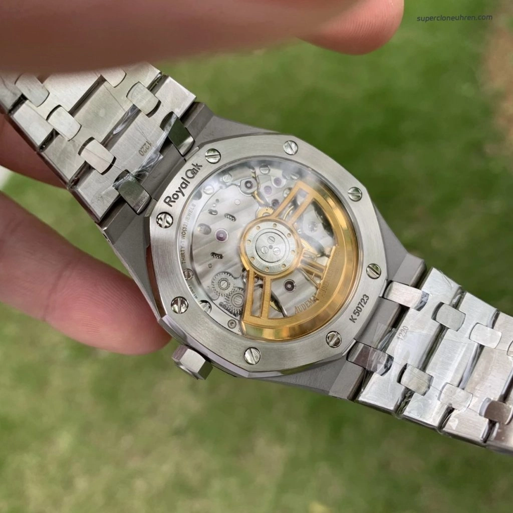 1:1 Super Clone Uhr Audemars Piguet Royal Oak 15500ST mit weißem Zifferblatt und Stahlband 41mm
