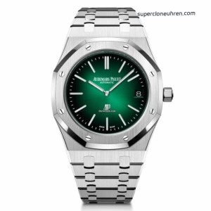 1:1 Super Clone Uhr Audemars Piguet Royal Oak 16202PT Aurora-Grün 39 mm
