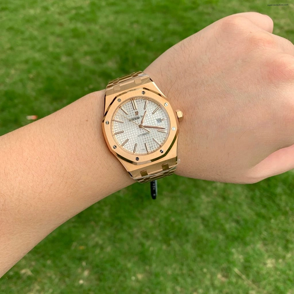 Super Clone Audemars Piguet Royal Oak 15400OR Roségold 41mm