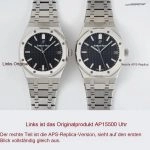 Premium Replica Uhr Audemars Piguet Royal Oak 15500ST.OO.1220ST.03 schwarzes Zifferblatt Edelstahl 41mm