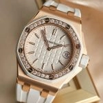 Premium Replica Uhr Audemars Piguet Royal Oak Offshore 67540OK.ZZ.A010CA.01 mit Diamantbesatz in 18K Roségold 37mm