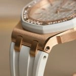 Premium Replica Uhr Audemars Piguet Royal Oak Offshore 67540OK.ZZ.A010CA.01 mit Diamantbesatz in 18K Roségold 37mm