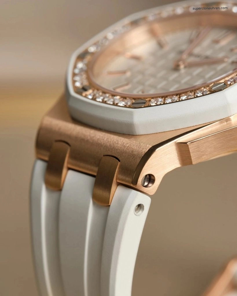 Premium Replica Uhr Audemars Piguet Royal Oak Offshore 67540OK.ZZ.A010CA.01 mit Diamantbesatz in 18K Roségold 37mm