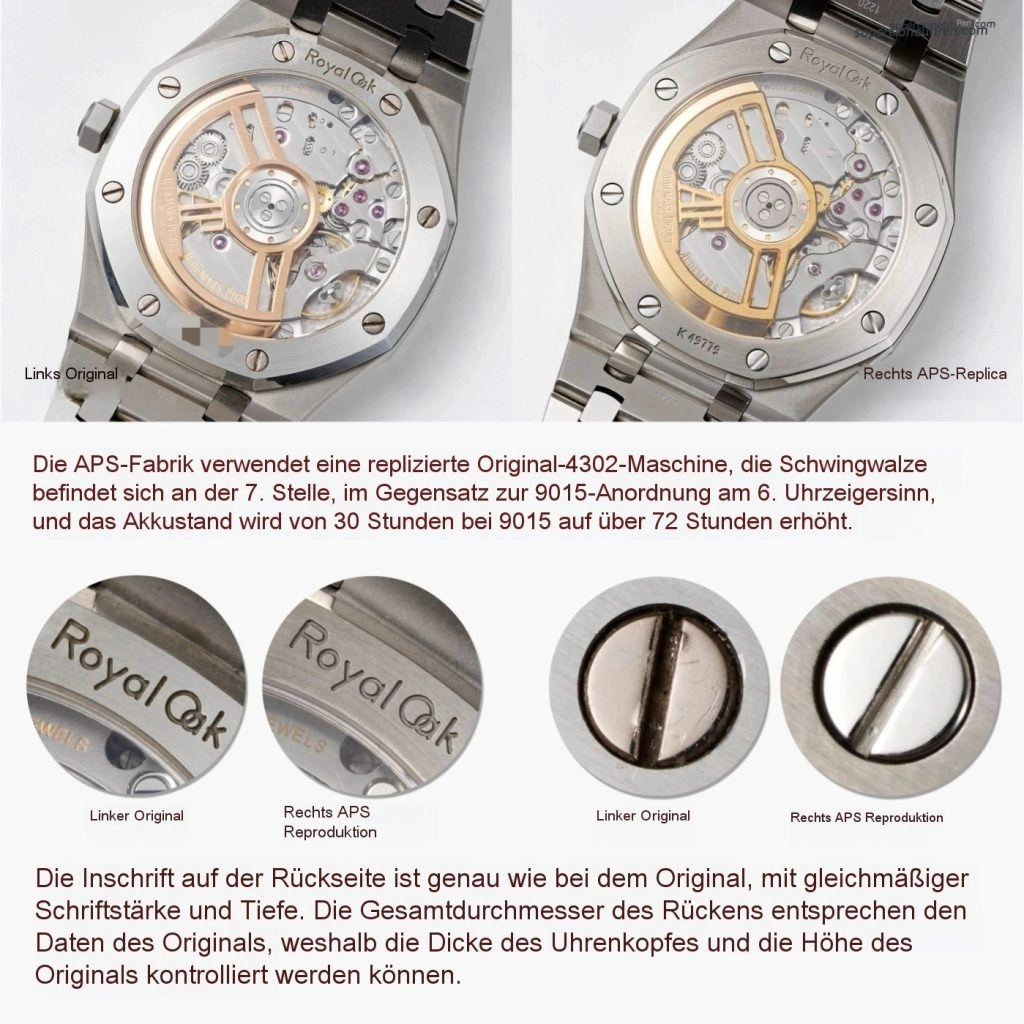Premium Replica Uhr Audemars Piguet Royal Oak 15500ST.OO.1220ST.03 schwarzes Zifferblatt Edelstahl 41mm