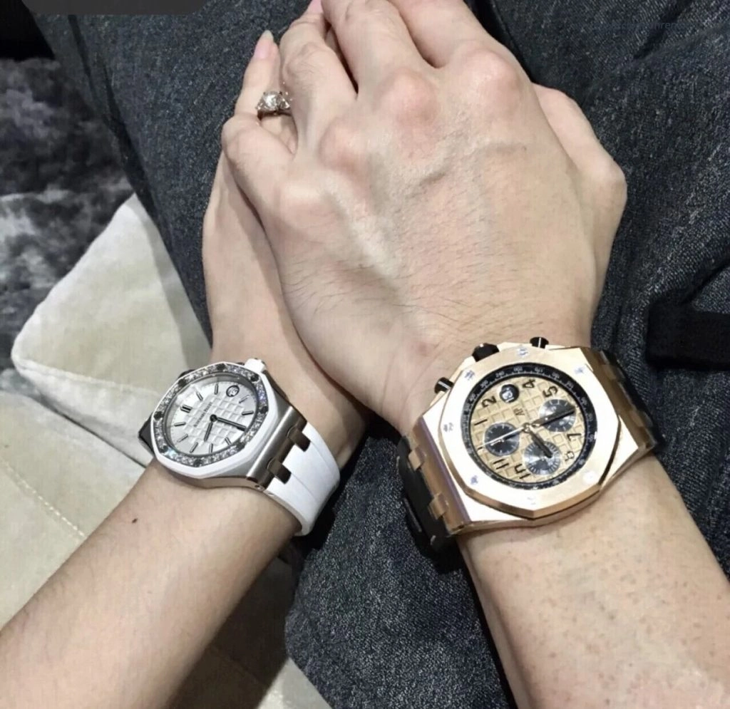 Premium Replica Uhr Audemars Piguet Royal Oak Offshore 67540OK.ZZ.A010CA.01 mit Diamantbesatz in 18K Roségold 37mm
